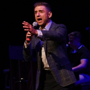 Tony Yazbeck in the Classic Stage Company presentation of Bernstein's Broadway. Photo courtesy of the Classic Stage Company.