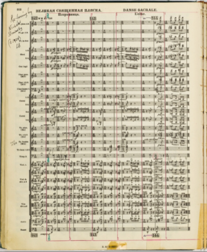 Stravinsky score