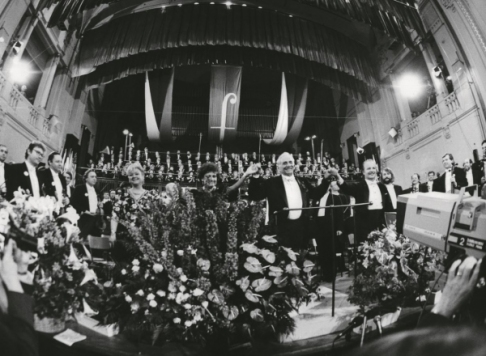 Leonard Bernstein at the Prague Spring Festival, 1990