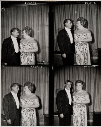 Leonard Bernstein and Eileen Farrell, ca. 1960, courtesy of the New York Philharmonic Archives