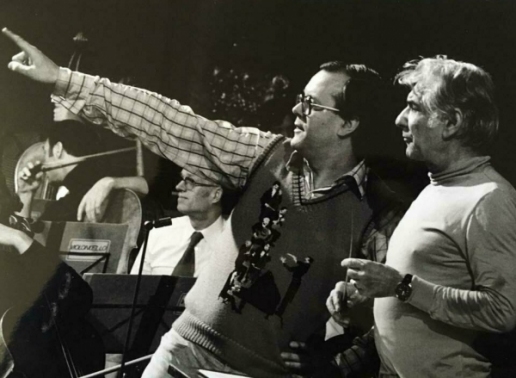 Humphrey Burton filming Bernstein in Vienna, 1978. Photo by Siegfried Lauterwasser, courtesy of Unitel