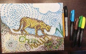 Pointillism 2 - Leopard