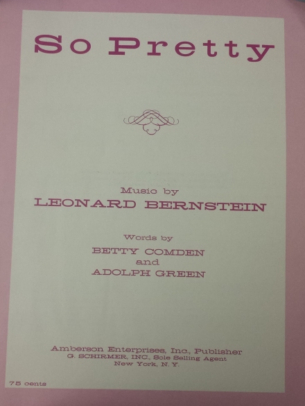 So Pretty Sheet Music Cover